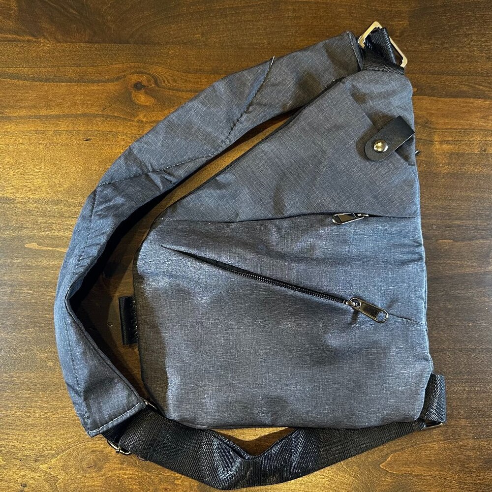 Mavloci Anti-Theft Travel Bag Slim Sling Bag Cross Body Travel Bag - Gray
